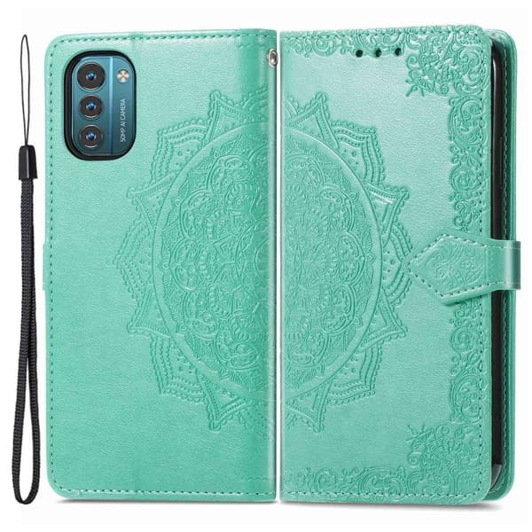 Mandala Nokia G11 / G21 Flip Etui - Grøn