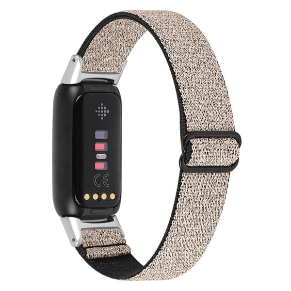 Fitbit Luxe elastinen nailon kellonhihna - Glitter Kulta