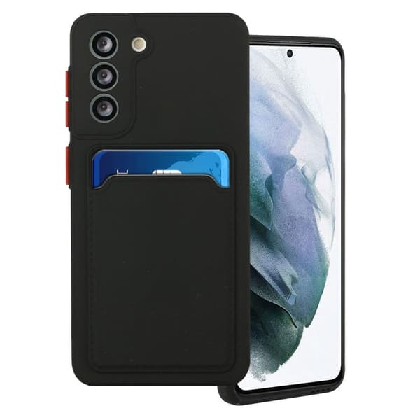 Card Holder Cover til Samsung Galaxy S21 Plus - Sort