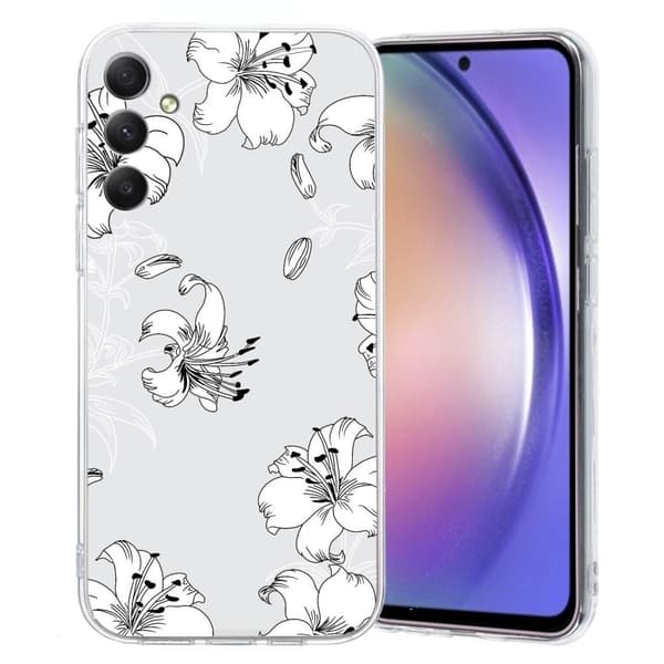 Vibe Samsung Galaxy A26 deksel - Line Hvit Blomst