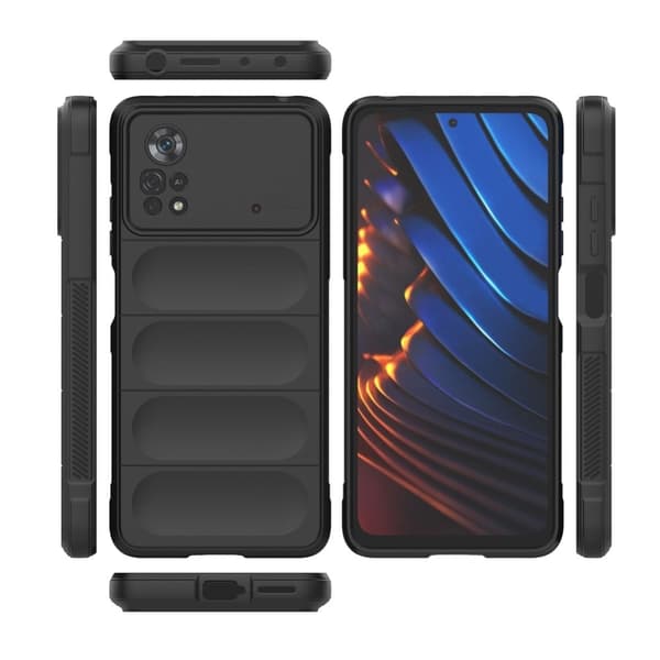 Mjukt greppformat Xiaomi Poco X4 Pro 5G skal - Vit