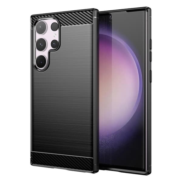 Carbon Flex Samsung Galaxy S24 Ultra cover - Sort