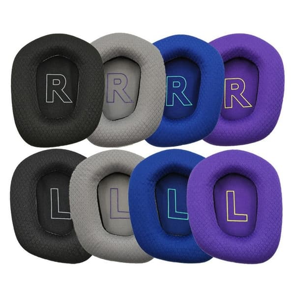 1Pair Replacement Earpads Logitech G733 / G335 Headphone Cushions Ear Covers - Grey