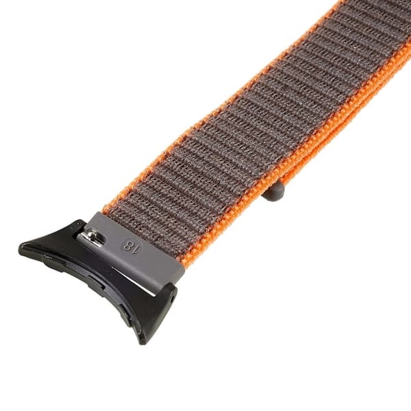Google Pixel Watch-klokkerem i nylon - Grå / Oransje