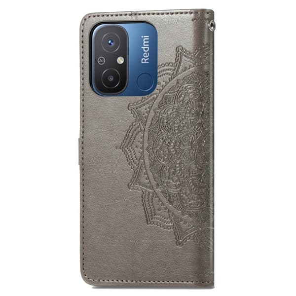 Mandala Xiaomi Redmi 12C / 11a Flippetui - Grå