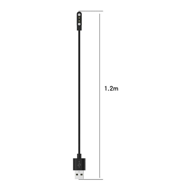 1,2 m magnetisk USB-ladekabel - Hvit