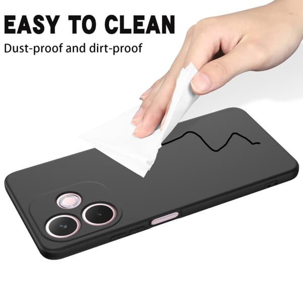 Matte Liquid Oppo A5 Pro 5G silikone cover - Sort