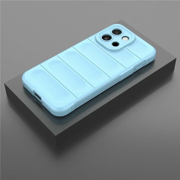 Blødt grebsformet OnePlus 13T cover - Babyblå