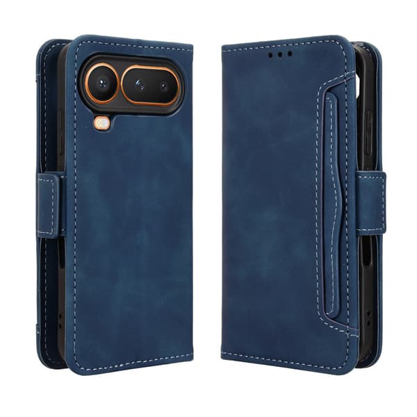 Moderne Honor Magic8 Pro Air læderetui med pung - Blå