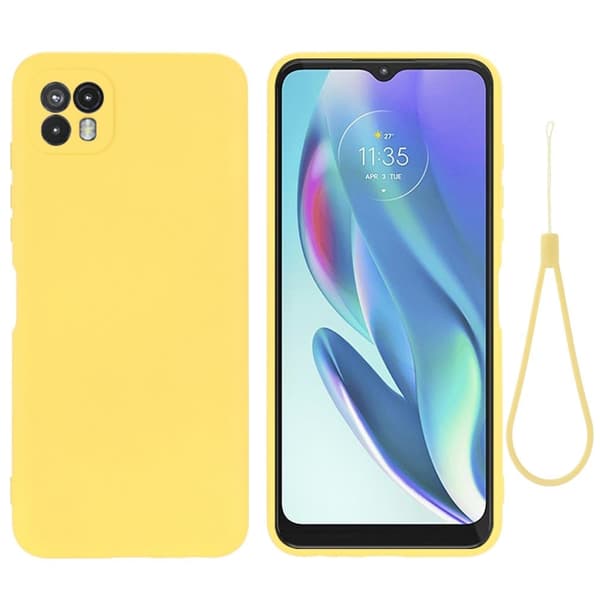 Matte Liquid silikone cover til Motorola Moto G50 - Gul