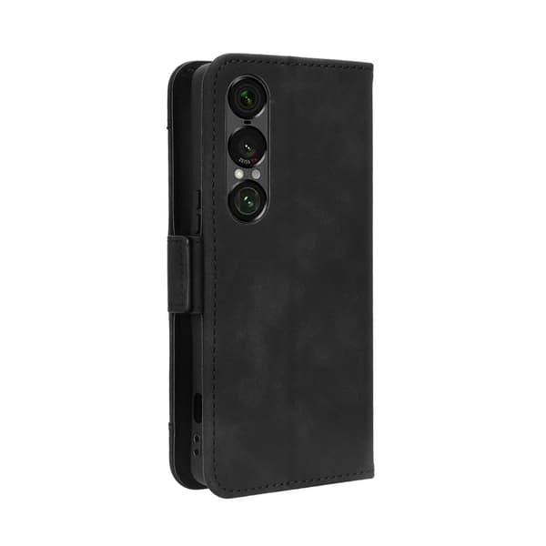Moderne Sony Xperia 1 VII læderetui med pung - Sort