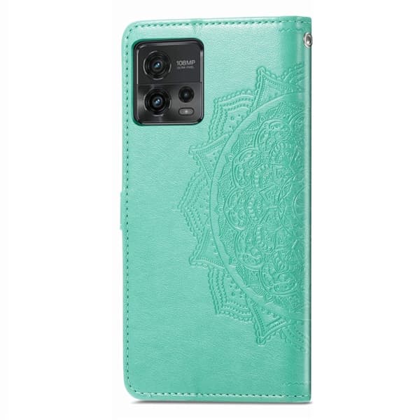 Mandala Motorola Moto G72 Flip Fodral - Grön