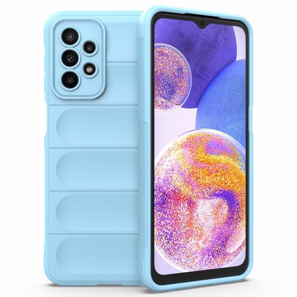 Mjukt greppformat Samsung Galaxy A23 5G skal - Blå