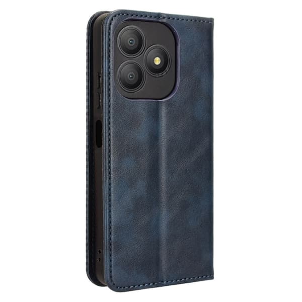 Bofink Vintage läder Blackview Wave 9C fodral - Blå