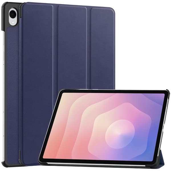 Samsung Galaxy Tab S11-etui Anti-Drop læderstativ til tablet - Blå