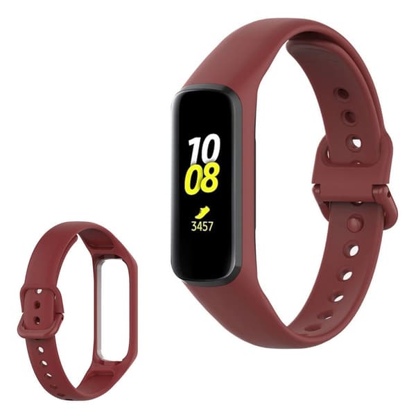 Samsung Galaxy Fit 2 simple silikone rem - vinrød