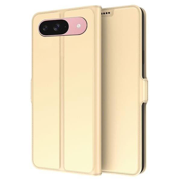 Glat og tyndt premium Google Pixel 9 / Google Pixel 9 Pro læderetui - Guld