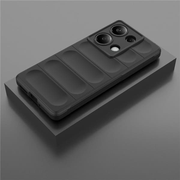 Mjukt greppformat Xiaomi Redmi Note 14S skal - Svart
