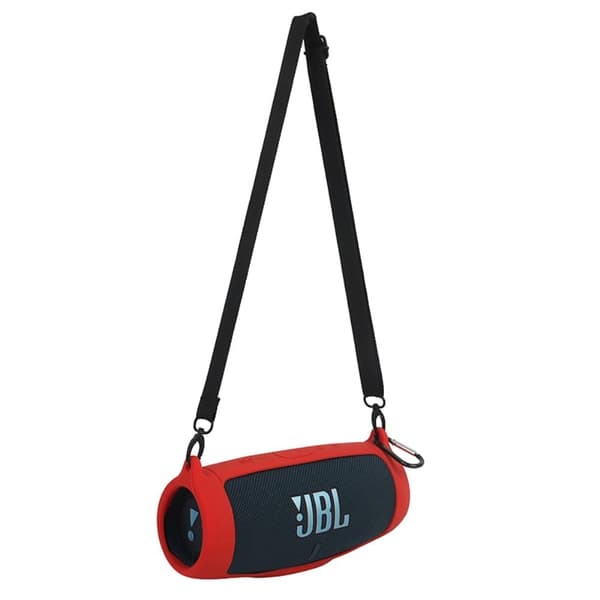 JBL Charge 5 silikonfodral + axelrem - Röd