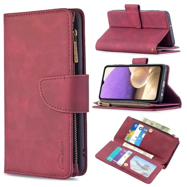 Premium Wallet Samsung Galaxy A32 5g Flip Etui - Rød