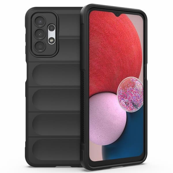 Mjukt greppformat Samsung Galaxy A13 4G skal - Svart