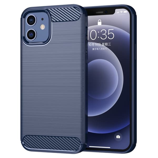 Carbon Flex iPhone 12 Pro / iPhone 12 skal - Blå