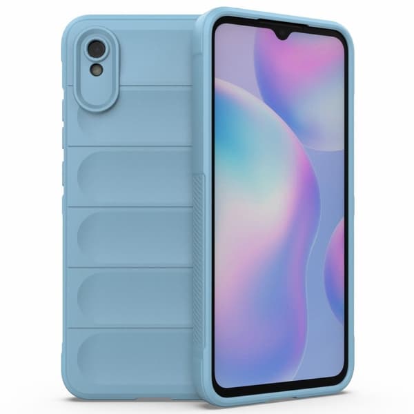 Mjukt greppformat Xiaomi Redmi 9A skal - Blå