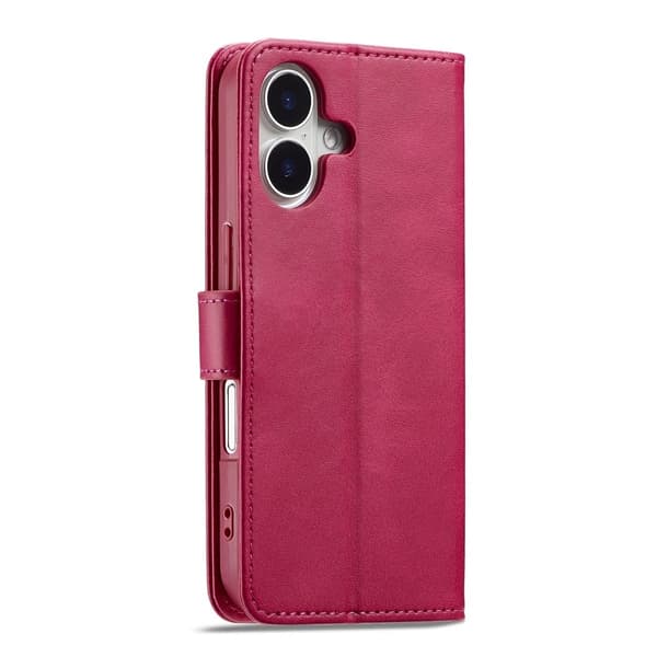 LC.Imeeke läder iPhone 17 fodral - Ros
