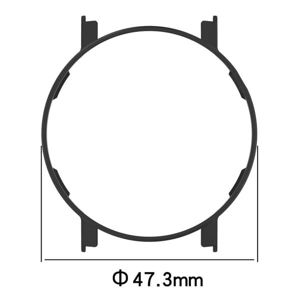 Nothing CMF Watch 3 Pro Halvtäckande ihålig skyddsram PC-klockfodral - Titan