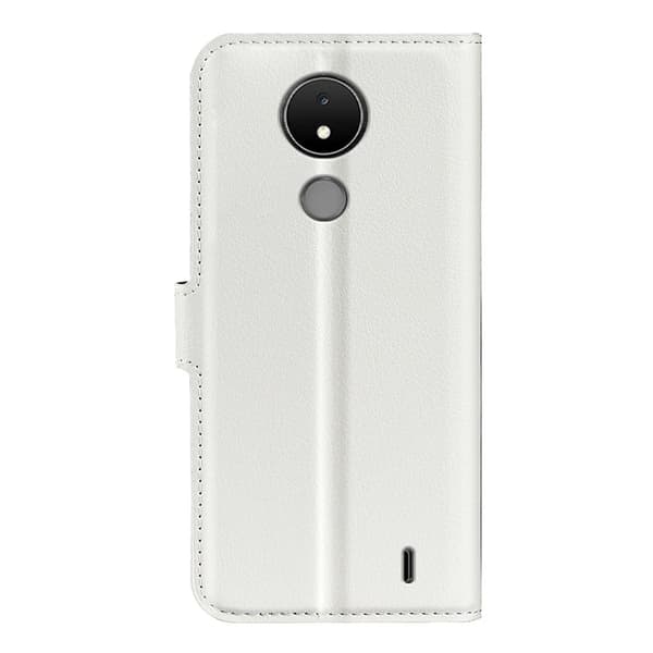 Klassisk Nokia C21 Flip Etui - Hvid