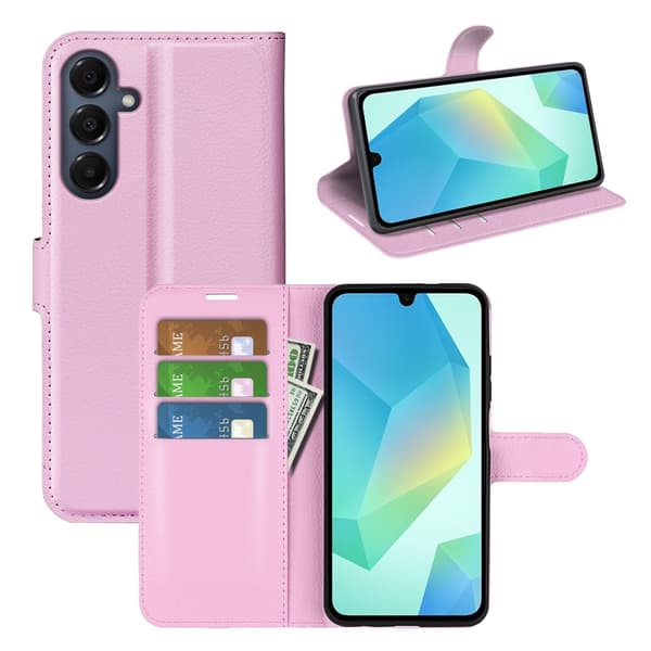 Classic Samsung Galaxy A17 flip etui - Rosa