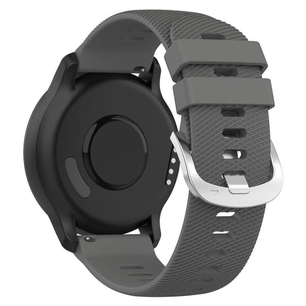20mm silikonihihna Garmin-kelloon - Tummanharmaa
