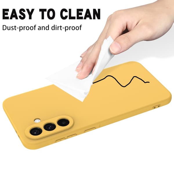 Matte Liquid Samsung Galaxy A17 silikone cover - Gul