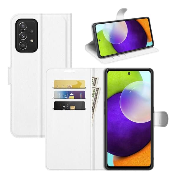 Classic Samsung Galaxy A52s 5G / A52 5g / A52 Flippetui - Hvit