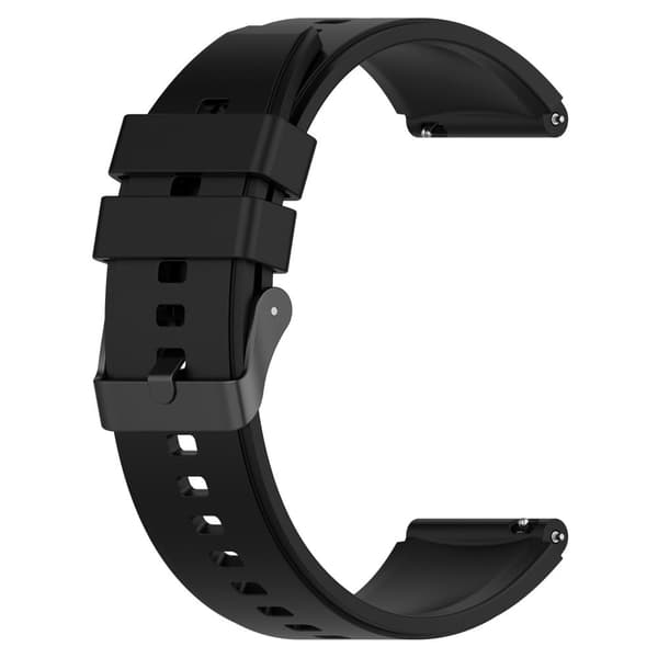 22mm silikonerem til Huawei Watch 4 / 3 / 3 Pro - Sort