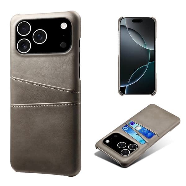 Dual Card iPhone 17 Pro cover - Grå