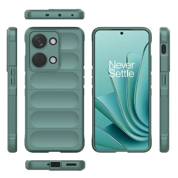 Blødt grebsformet cover til OnePlus Nord 3 / OnePlus Ace 2V - Grøn