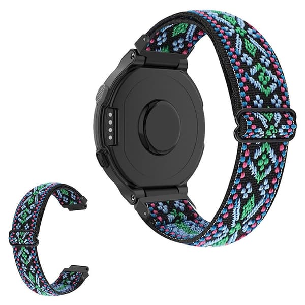 Unikt justerbart spænde i elastisk nylon til Garmin Forerunner-ur - Grøn