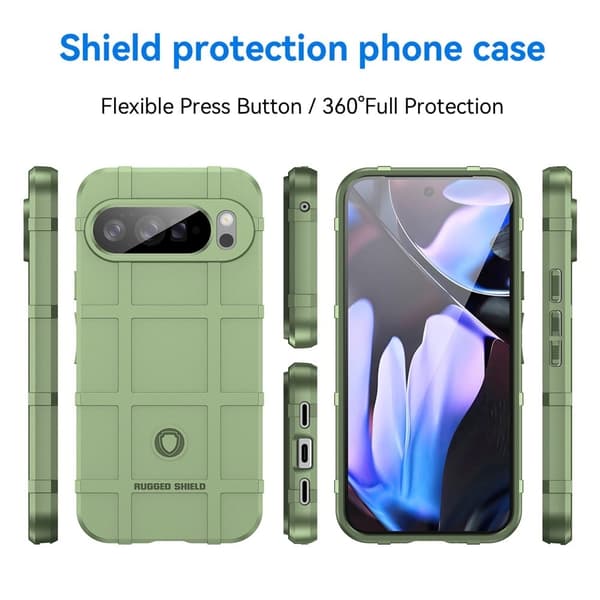 Rugged Shield Google Pixel 10 Pro XL Cover - Grøn