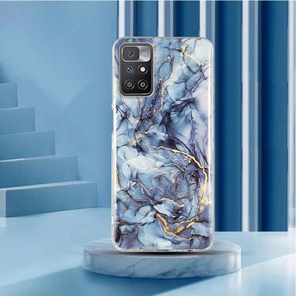 Marble Xiaomi Redmi Note 11 / 10 Prime / 10 Etui - Grå