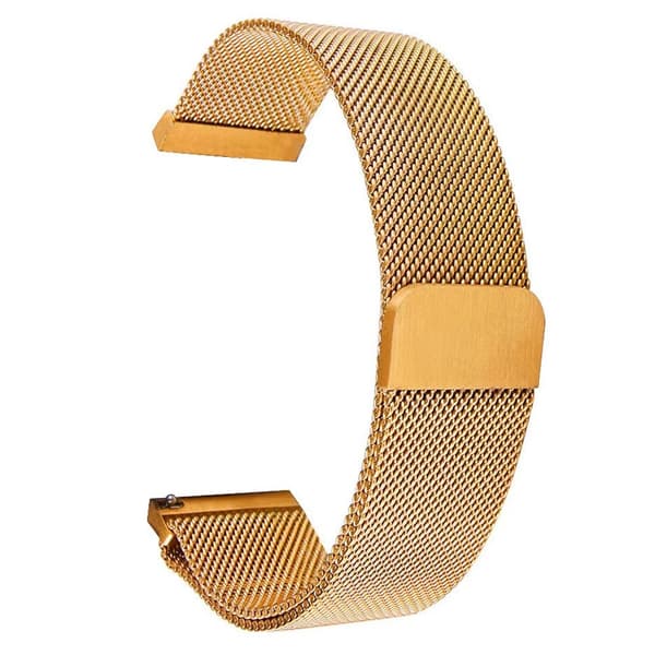 18 mm Universal milanesisk rem i rustfrit stål - Guld