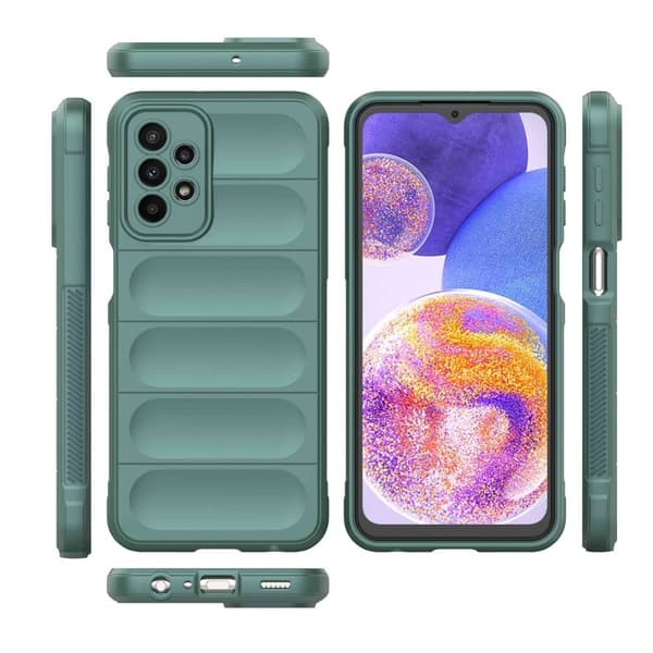 Mjukt greppformat Samsung Galaxy A23 5G skal - Grön