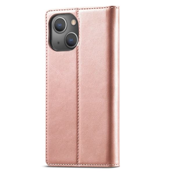 LC.IMEEKE iPhone 14 Plus Läppäkotelo - Ruusukulta