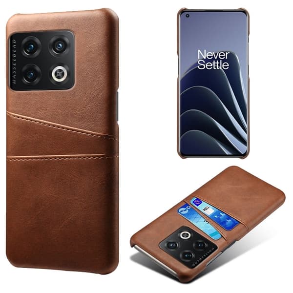 Dual Card Etui OnePlus 10 Pro - Brun