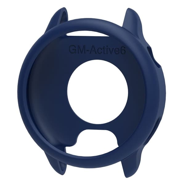GarminActive 6 Watch Case Silicone Protective Frame Deksel - Mørkeblå
