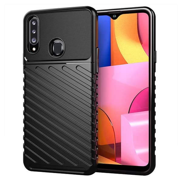 Thunder Samsung Galaxy A20s kuoret - Musta