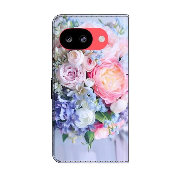 Wonderland Google Pixel 10a flip etui - Farverig Blomst