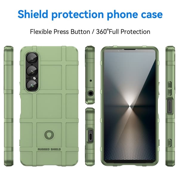 Rugged Shield Sony Xperia 1 VII deksel - Grønn