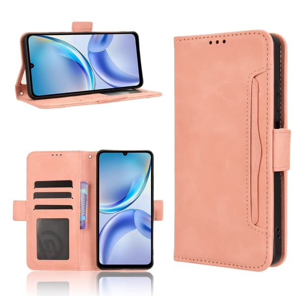 Modernt ZTE Blade A36 fodral med plånbok - Rosa