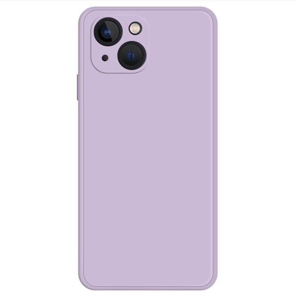Avfasat gummerat droppskydd för iPhone 13 Mini - Lila